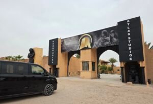 Visiting Atlas Studios in Ouarzazate film sets Morocco