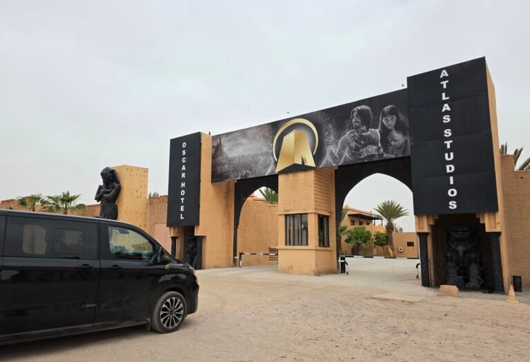 Visiting Atlas Studios in Ouarzazate film sets Morocco